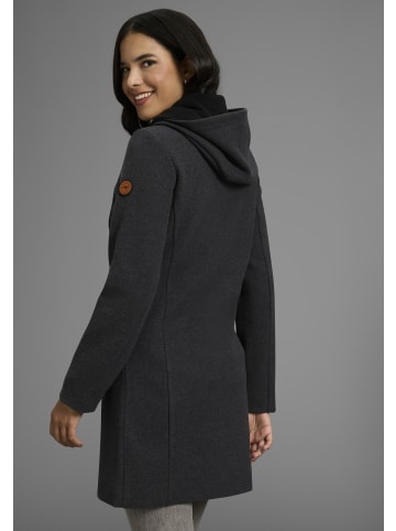 Kangaroos Kurzmantel in dunkel-grau-melange