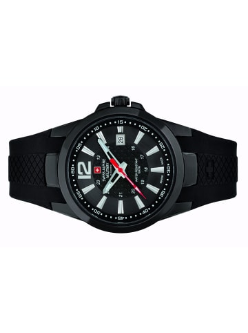 Swiss Military Quarzuhr 7058.1877SAM in Schwarz