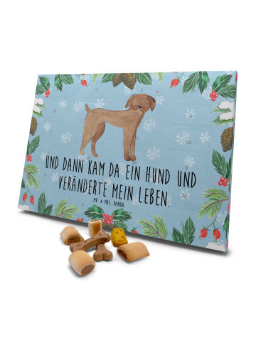 Mr. & Mrs. Panda Hunde Adventskalender Hund Dogge mit Spruch in Eisblau