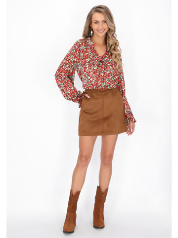 IZIA Blouse in red multicolor