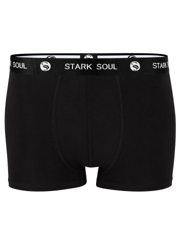 Stark Soul® Boxershorts 6'er Pack - Hipster Shorts in schwarz-schwarz