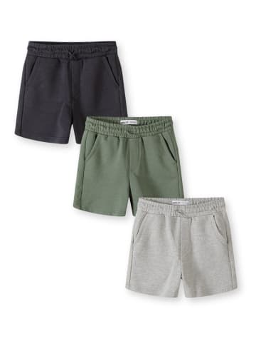 Minoti 3-er Pack Shorts 29FLEECE250 in graumeliert