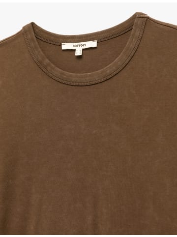 KOTON TSHIRT SS in Braun
