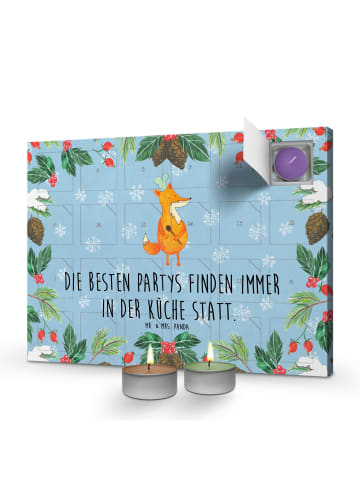 Mr. & Mrs. Panda adventskalender mit duftkerzen Fuchs Koch mit S... in Eisblau