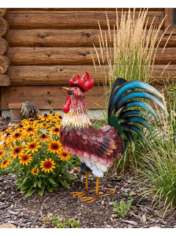 Beliani Gartenfigur BANCALAAN in Bunt - (W) 50 x (H) 56 x (L) 17 cm