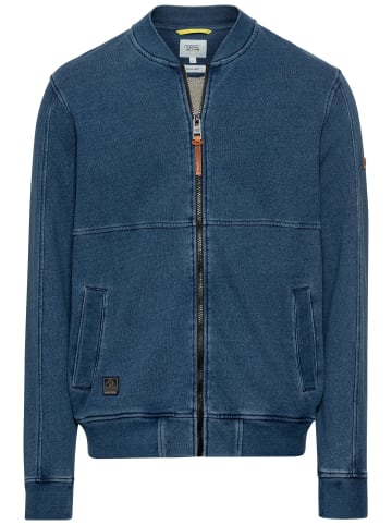 Camel Active Sweatjacke in Denim-Optik in Denim Blau