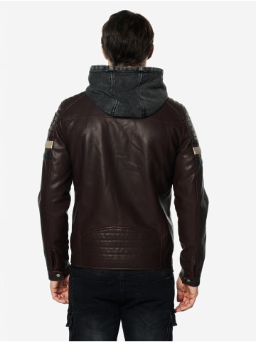 KOROSHI Kunstlederjacke in rot