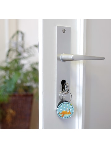 Mr. & Mrs. Panda Anhänger Fuchs Sterne ohne Spruch in Türkis Pastell