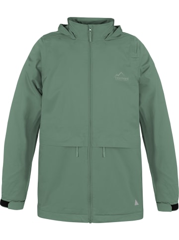 Normani Outdoor Sports Kinder Regenjacke mit Fleecefutter in Dunkelgrün