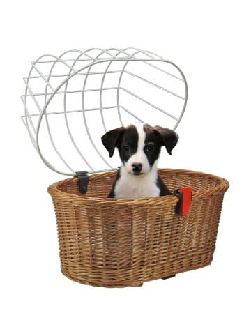 KLICKfix Doggy Basket 40 - Hundefahrradkorb (Korbklip) 52 cm in braun