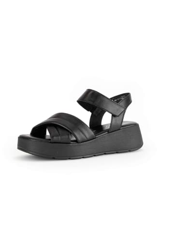 Gabor Comfort Plateau Sandalen in schwarz