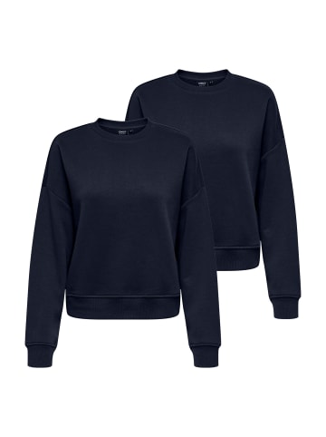 ONLY Sweatshirt 2er Pack in Blau