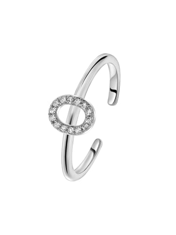Lucardi 925 Silber Ring "Buchstabe O" Buchstabe