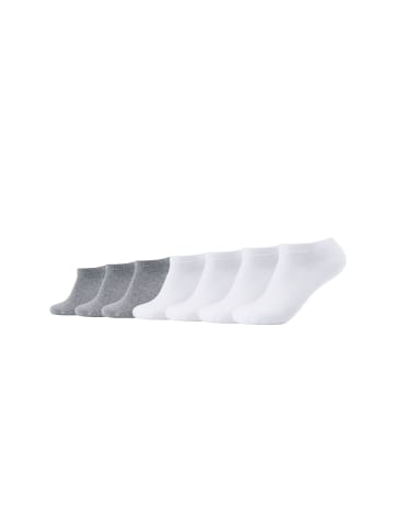 camano Sneakersocken 7er Pack ca-soft in Weiß grau