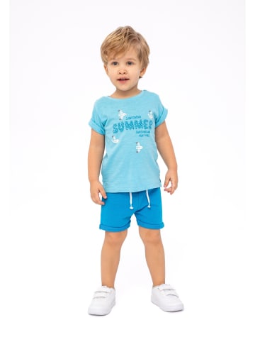 Minoti 2tlg. Outfit: T-Shirt & Sweatbermudas santorini 2 in blau