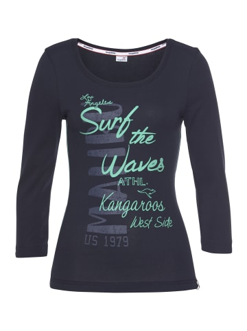 Kangaroos 3/4-Arm-Shirt in marine