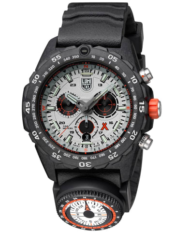 Luminox Herrenuhr Chronograph Bear Grylls Survival Master Weiß / Schwarz