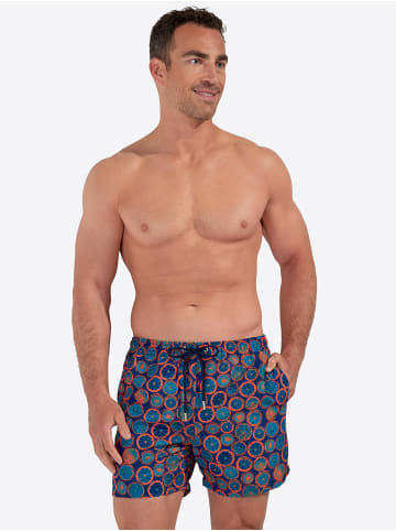 HOM Boxer-Badehose Beach Boxer Trapani in navy print