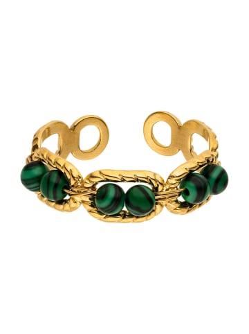 PURELEI Ring Green Harmony in Gold