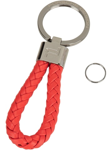 Porsche Design Schlüsseletui Keyring Leather Cord in Lava Orange