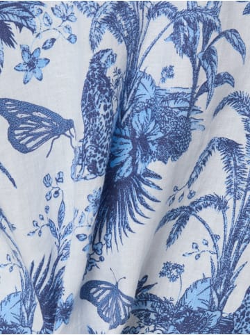 Marie Lund Bluse Ida in weiß blau