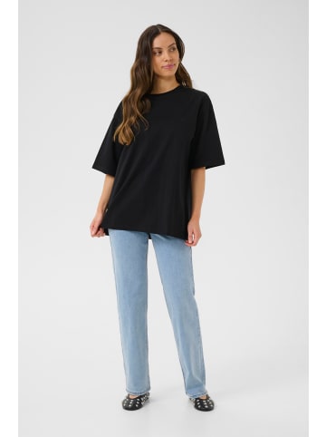 Cream T-shirt CROkina Baggy fit in Pitch Black