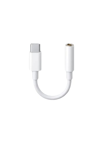Wisam Teltech Adapter HF Digital Audio-Klinke 3,5 mm - USB-C weiß TAD-01