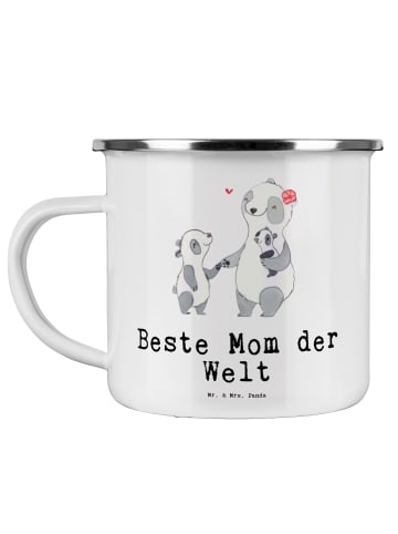 Mr. & Mrs. Panda Tasse Panda Beste Mom der Welt mit Spruch in Weiß