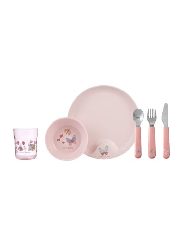 Mepal 6er Set Kindergeschirr Mio in Flowers & Butterflies