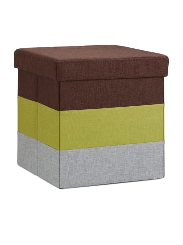 relaxdays Hocker in Bunt - (B)38 x (H)38 x (T)38 cm