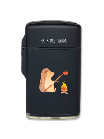 Mr. & Mrs. Panda Feuerzeug Igel Grillen ohne Spruch in Schwarz