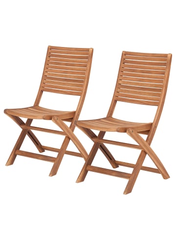 Butlers Gartenstuhl SOMERSET 2er-Set in Braun
