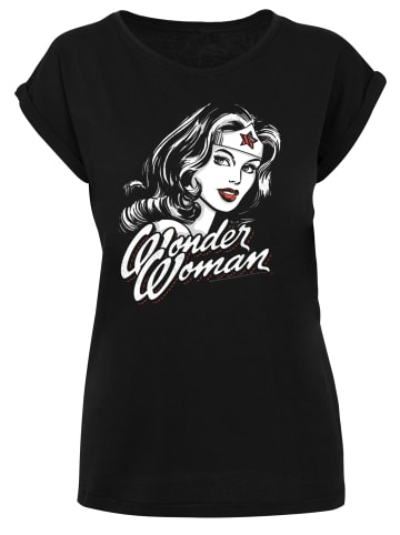 F4NT4STIC T-Shirt DC Comics Wonder Woman Hint Of Red in schwarz