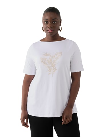 Ulla Popken Shirt in schneeweiß