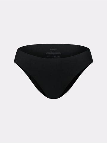 Erlich Textil  MIT OFFENEN KANTEN Brazil Slip CASUAL COTTON BRAZIL SLIP in schwarz