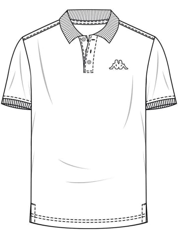 Kappa Polo "Poloshirt" in Weiß