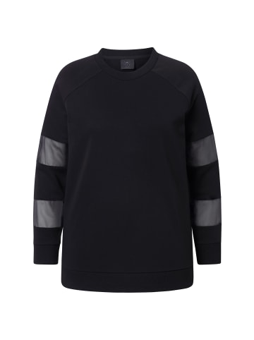 Ulla Popken Sweatshirt in schwarz