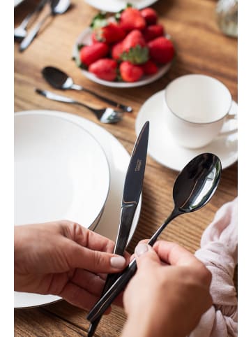 Mäser Kaffeelöffel-Set, Edelstahl Nigran in Schwarz