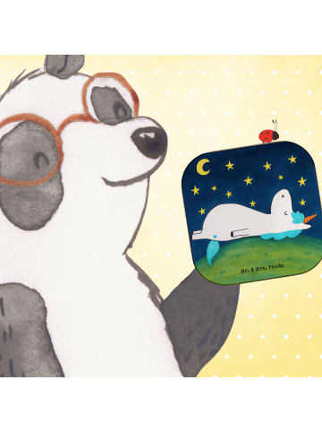 Mr. & Mrs. Panda weinflaschenuntersetzer Einhorn Sternenhimmel D... in Weiß