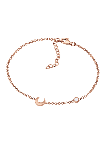 Elli Armband 925 Sterling Silber Astro, Halbmond in Rosegold