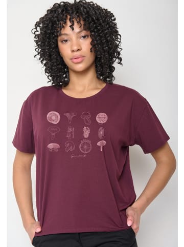 GreenBomb T-Shirt Bike Mushrooms in Samt Regen