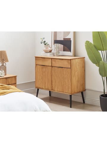 Beliani Sideboard TIMMINS in Braun - (W) 100 x (H) 90 x (L) 45 cm