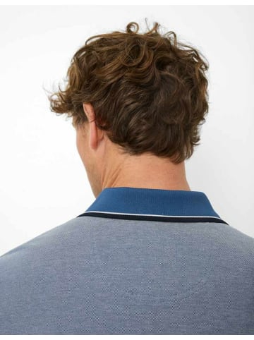 BRAX  Knopfleisten T-Shirt für Herren in uni