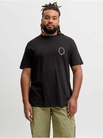 JACK & JONES PLUS Langarm-T-Shirt in Black