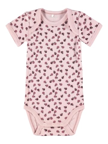 name it Baby Body kurzarm 3er Pack in deco rose