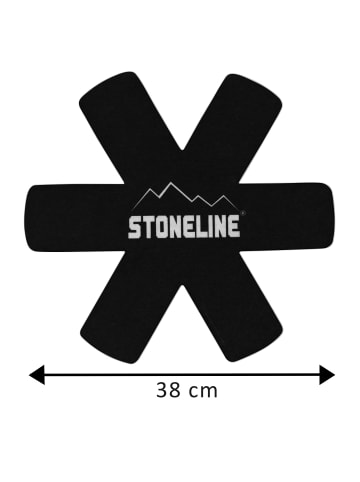 Stoneline Pfannenschutz Set 2-teilig | Schwarz in Schwarz