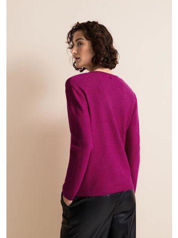Street One Pullover in purple cozy pink melange