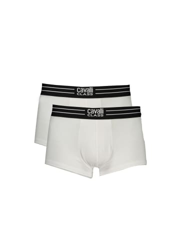 cavalli CLASS Weiße Baumwoll-Boxershorts
