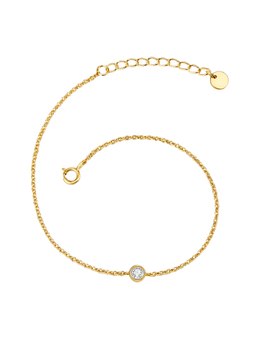 Lulu & Jane Armband aus Messing Zirkonia in gelbgold