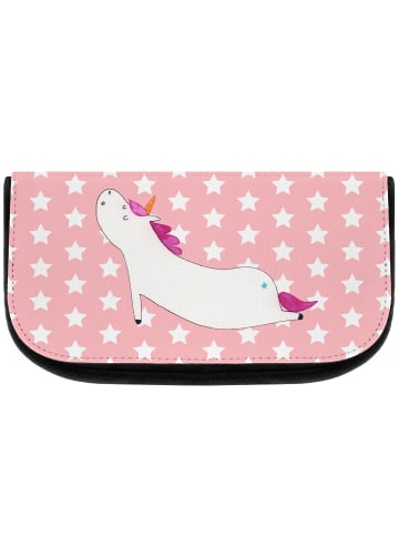 Mr. & Mrs. Panda kosmetiktäschchen Einhorn Yoga ohne Spruch in Rot Pastell